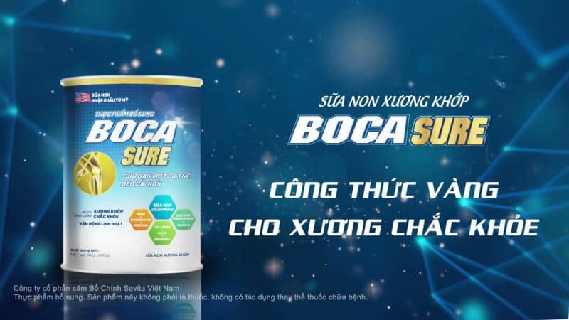 Boca Sure giúp cải thiện hệ xương và lượng đường trong máu