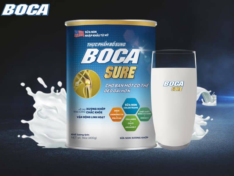 Sữa non Boca Sure là nguồn bổ sung dinh dưỡng thiết yếu cho người bệnh