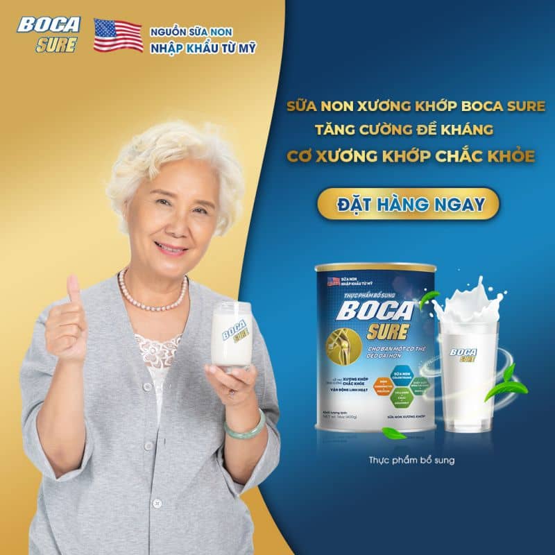 Sữa non Boca là nguồn bổ sung nhiều dưỡng chất thiết yếu cho người bệnh
